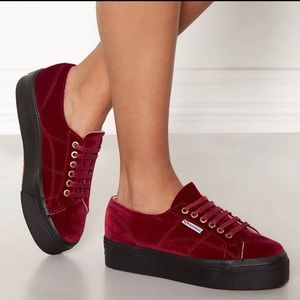 Superga flatform sneakers size 8